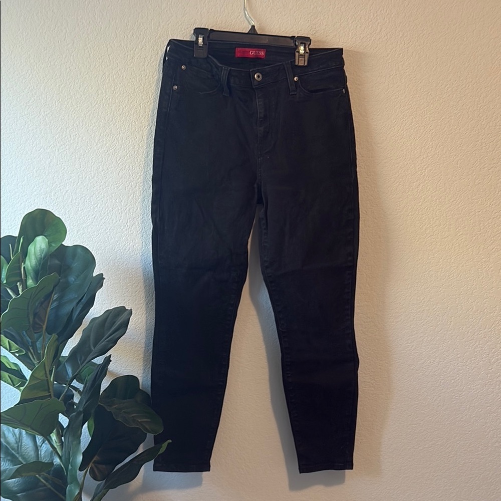 Women's Guess 31 reg high rise skinny Black Jeans